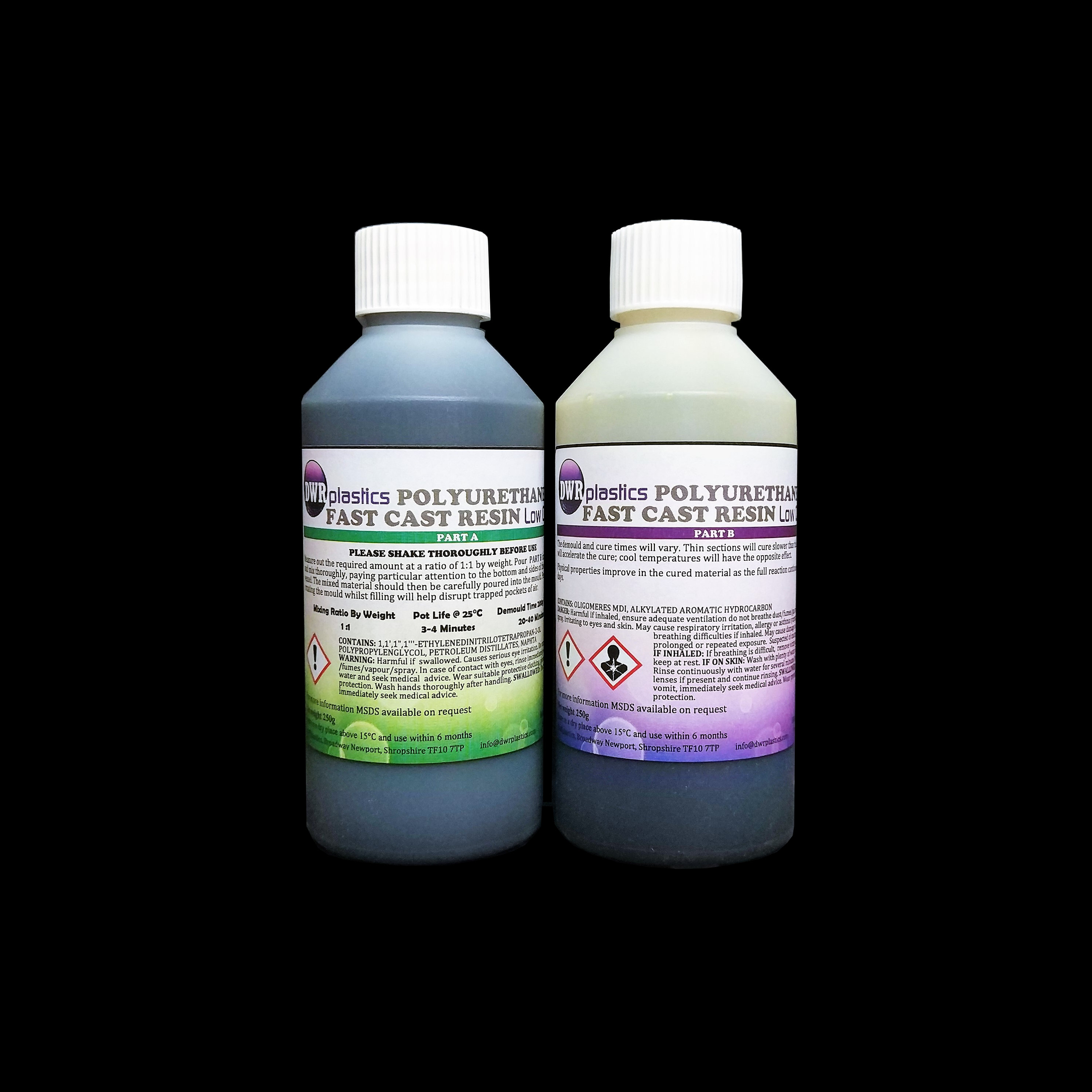 Liquid shop polyethylene resin
